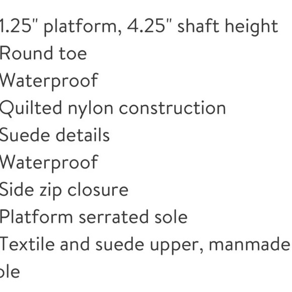 Blondo Samarie Waterproof Quilted Platform Boot Women’s Size 7.5 NWT - Picture 6 of 6